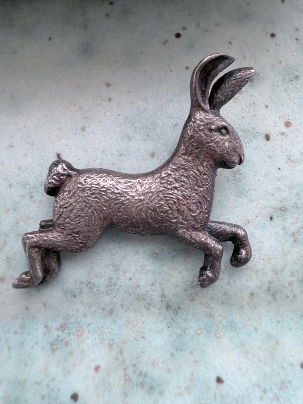 Vintage Silver Rabbit Brooch